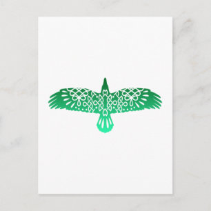 Carte Postale Symbole celtique Corbeau Idée cadeau