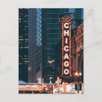 SYMBOLE Chicago Illinois Neon Nuit