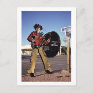 Carte Postale Symbole Cowboy accueillant les touristes à Scottsd