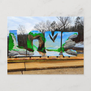 Carte Postale Symbole d'amour au Parc d'état de Natural Bridge