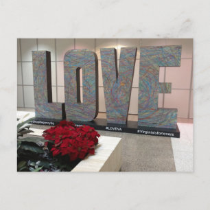 Carte Postale Symbole d'amour Carré Richmond Virginia