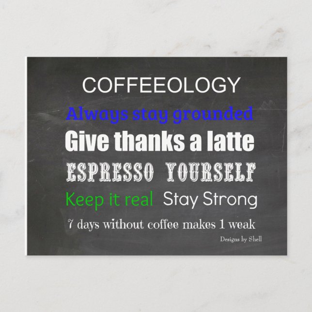 Carte Postale SYMBOLE DE Café Coffeologie (Devant)