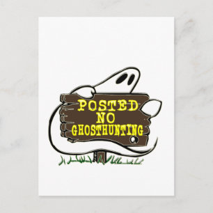 Carte Postale Symbole de chasse aux fantômes