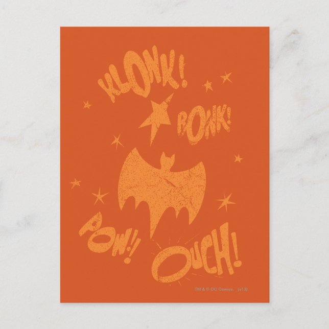 Carte Postale Symbole de chaume KLONK POW (Devant)