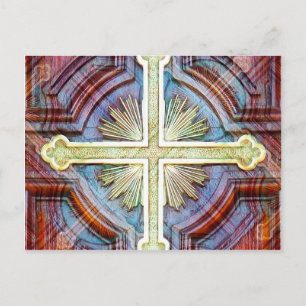 Carte Postale Symbole de croix chrétienne religieuse