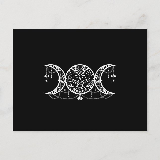 Carte Postale Symbole de déesse triple (Devant)