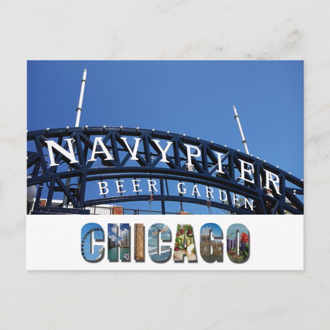 Carte Postale SYMBOLE DE JETER DE LA Marine DE Chicago (Devant)