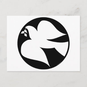 Carte Postale Symbole de la colombe de la paix
