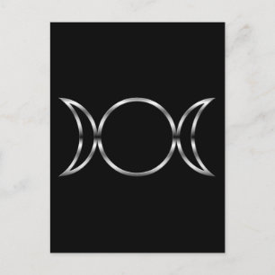 Carte Postale Symbole de la déesse triple de Falln Pagan