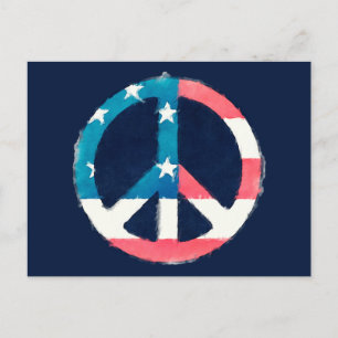CARTE POSTALE SYMBOLE DE LA PAIX AMÉRICAINE