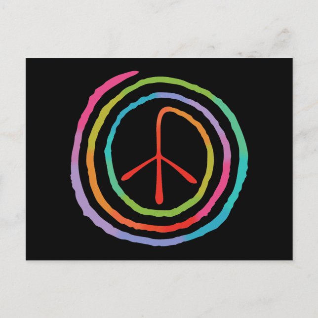 CARTE POSTALE SYMBOLE DE LA PAIX DE NEON II (Devant)