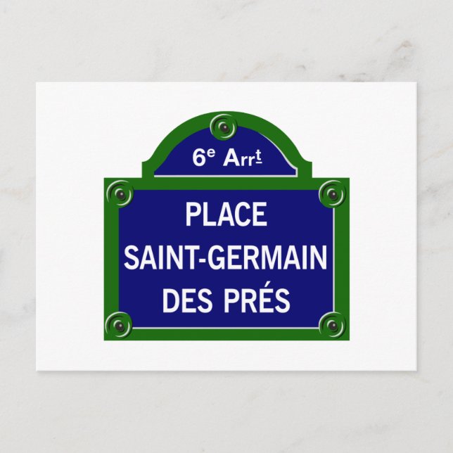 Carte Postale Symbole de la place Saint-Germain-des-Prés, Paris (Devant)