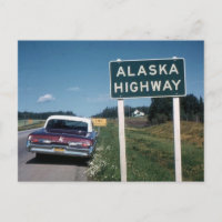 SYMBOLE DE LA ROUTE DE L'Alaska 1962 Vintage