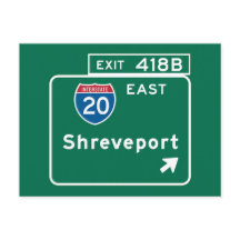 Symbole de la route de Shreveport, LA