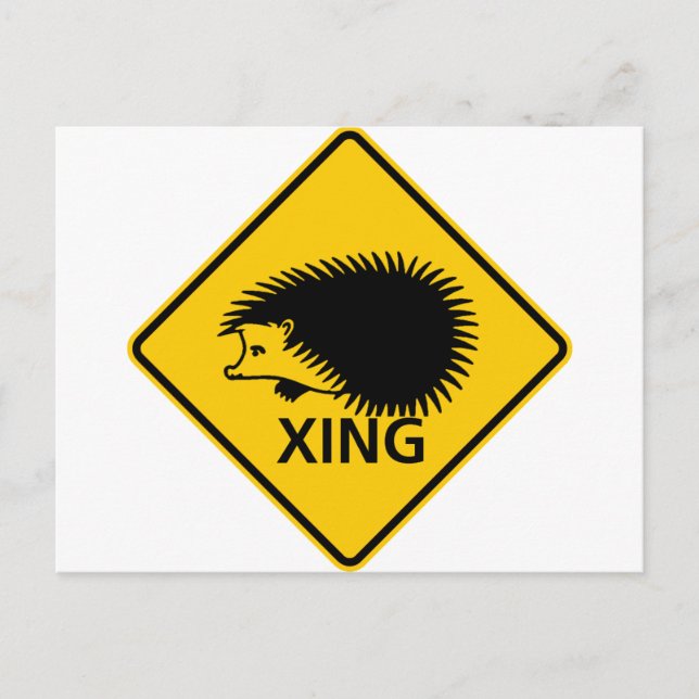 Carte Postale SYMBOLE DE LA ROUTE DU PASSAGE DE HÊdgehog (Devant)