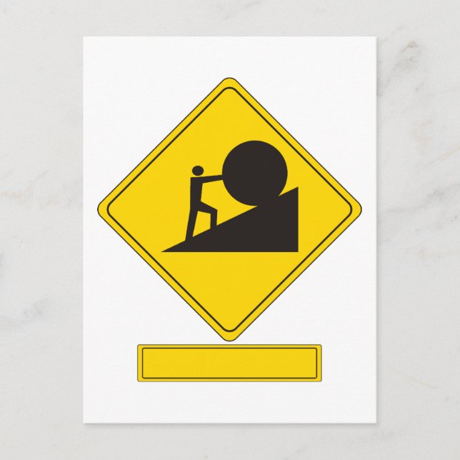 Carte Postale Symbole de la route Sisyphus (Devant)