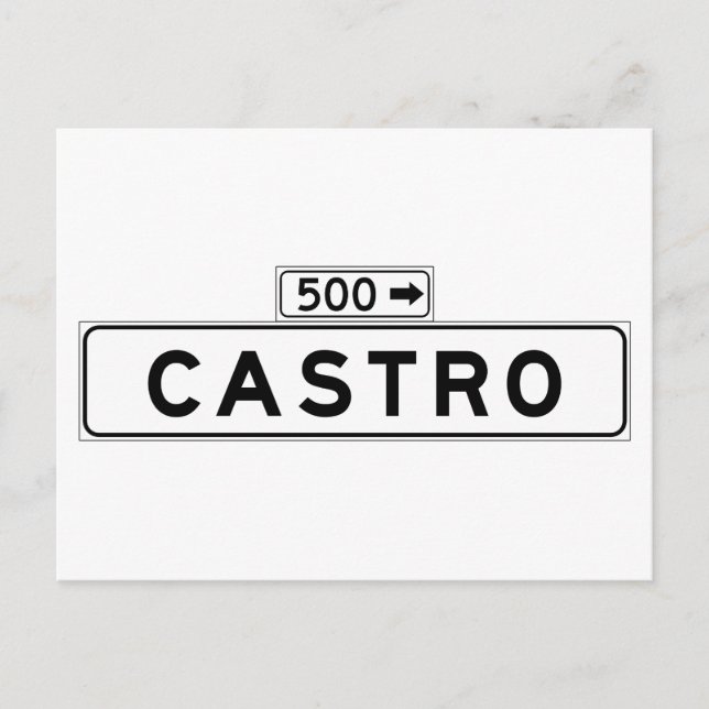 Carte Postale Symbole de la rue Castro, San Francisco (Devant)