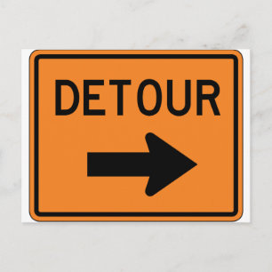 Carte Postale Symbole de la rue droite du Big Detour