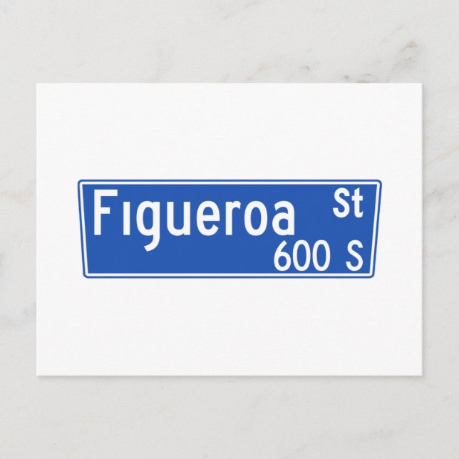 Carte Postale Symbole de la rue Figueroa, Los Angeles, CA (Devant)
