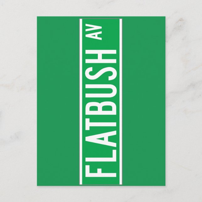 Carte Postale Symbole de la rue Flatbush Av., New York (Devant)