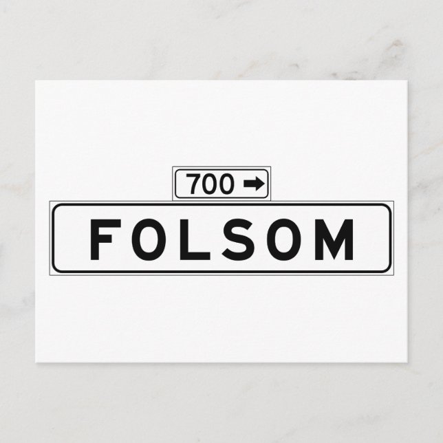 Carte Postale Symbole de la rue Folsom, San Francisco (Devant)