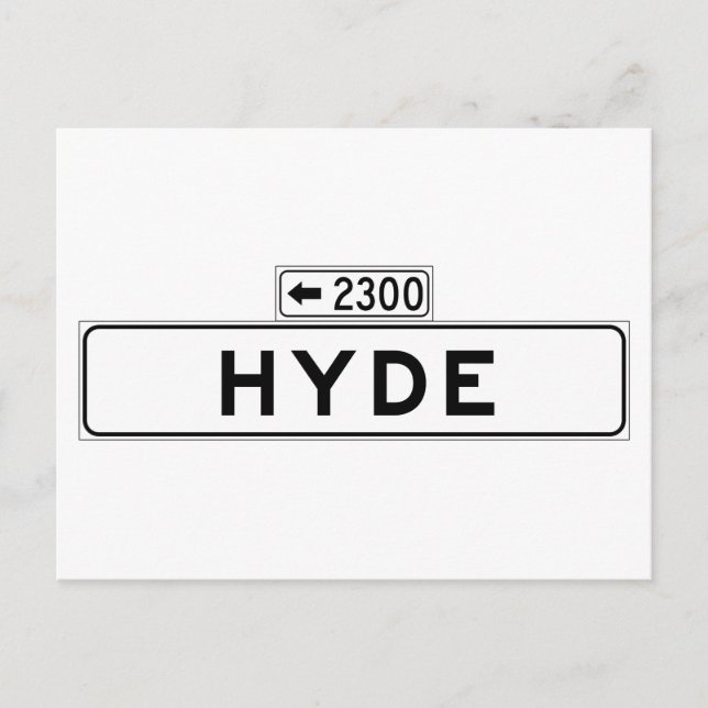 Carte Postale Symbole de la rue Hyde St, San Francisco (Devant)