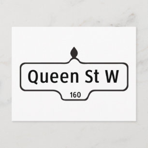 Carte Postale Symbole de la rue Queen Ouest, Toronto