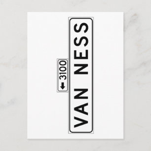 Carte Postale Symbole de la rue Van Ness Ave, San Francisco