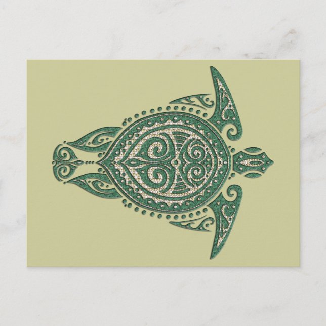 Carte Postale Symbole de la tortue de mer chamanique + vos idées (Devant)