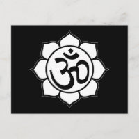 Symbole de l'Aum de fleurs Lotus