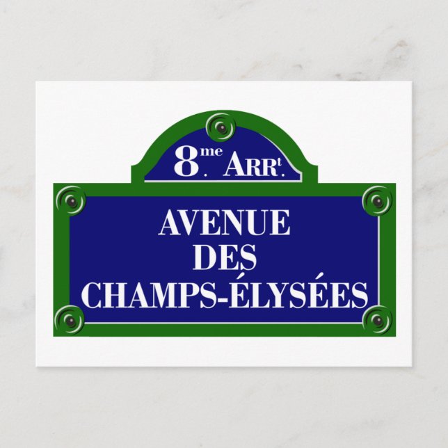 Carte Postale Symbole de l'avenue des Champs-Elysées, Paris (Devant)