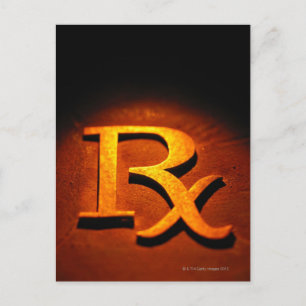 Carte Postale Symbole de pharmacologie
