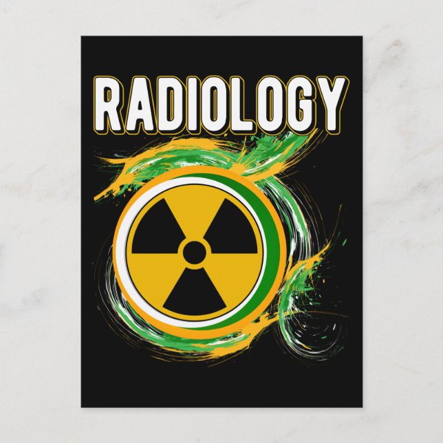 Carte Postale Symbole de radiologie Radiologue aux rayons X (Devant)