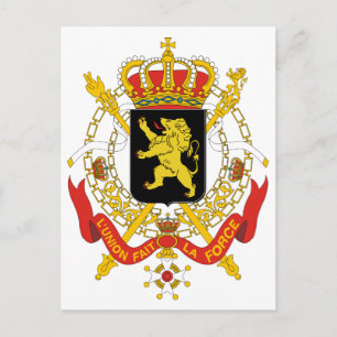 Carte Postale Symbole d'Heraldry de Belgique