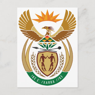 Carte Postale Symbole d'Heraldry de l'Afrique du Sud