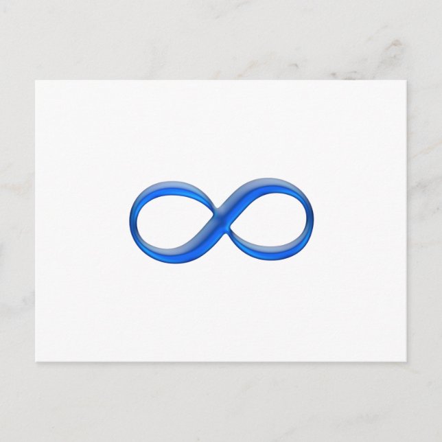 Carte Postale Symbole d'infini (Devant)