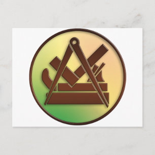 Carte Postale symbole du charpentier