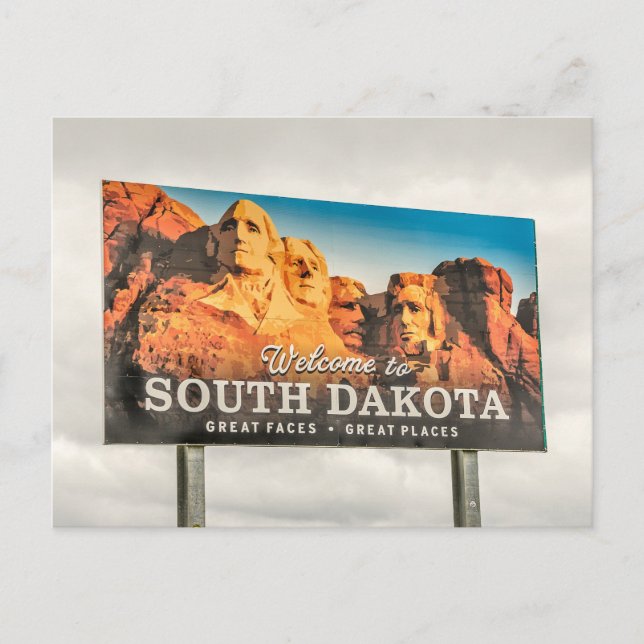 Carte Postale SYMBOLE DU Dakota DU Sud (Devant)