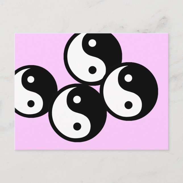 Carte Postale Symbole du yin yang (Devant)