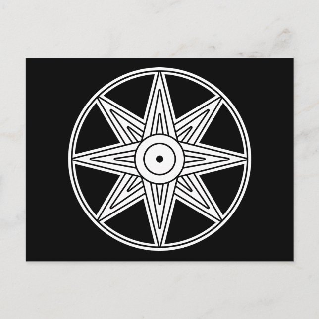 Carte Postale Symbole étoile de l'Inanna (Devant)