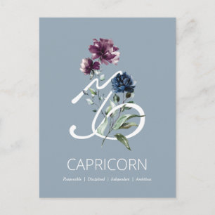 Carte Postale SYMBOLE ÉTOILE Zodiaque Capricorne
