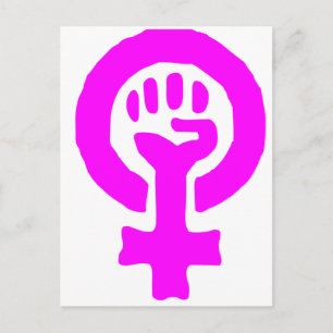 Carte Postale Symbole féministe