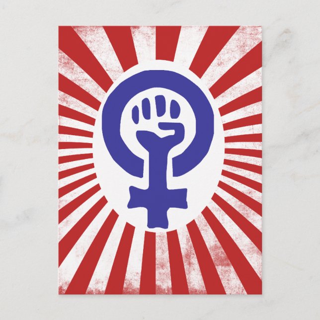 Carte Postale Symbole féministe (Devant)
