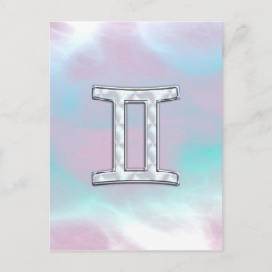 Carte Postale Symbole Gemini Zodiac