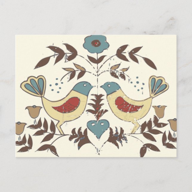 Carte Postale SYMBOLE Hex Amish néerlandais Pennsylvanie Bird Am (Devant)