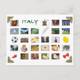 Carte postale symbole italien