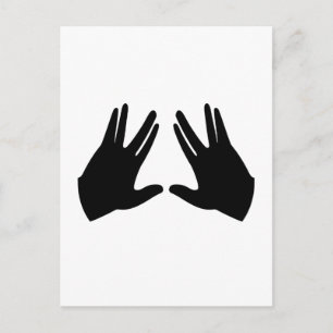 Carte Postale Symbole Judaïsme Kohen Hands