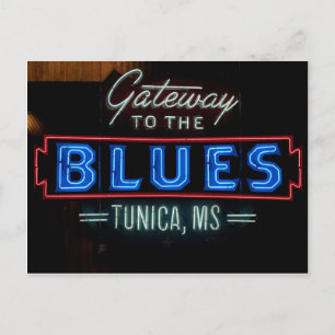 Carte Postale Symbole musical Blues Tunica Mississippi