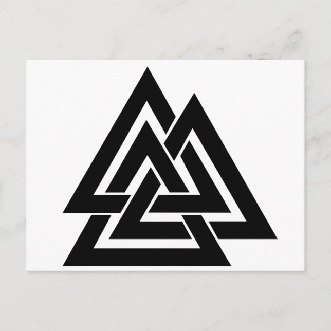 Carte Postale Symbole nordique Odin de protection des norses de (Devant)