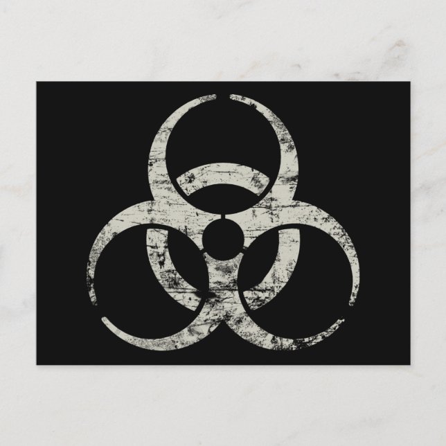 Carte Postale Symbole nucléaire vintage (Devant)